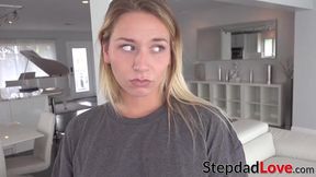 Lusty stepdaughter rides big cock reverse cowgirl style