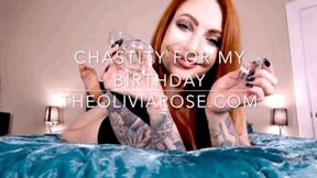 Chastity For My Birthday (MP4 SD)