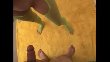 Holly Pantyhose Model Does POV Blowjob &amp_ Gets Fucked