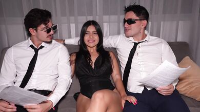From Interview to Double Penetration with Latin Goddess Camila Henao