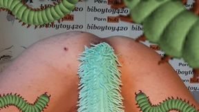 Buttfuck centipede crawling in and out,manga porn parody.(halloween joy)
