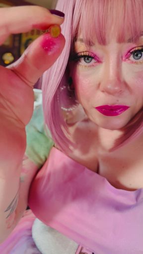 A Sweetheart Fills Her Lungs With Smoke - Tina Snua Smoking A Cork Cigarette - Snap Inhales Smoke Rings Drifting OMI&hellip;   Clip 2