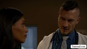 Seducing my handsome doctor to fuck my butthole