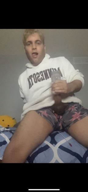 Fucking a fleshlight gooning out