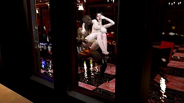 Beauty bigboob bartender and the BBC (Part 02) - 3D Hentai - V409