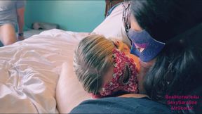 Cuckold watches his wife with another couple
