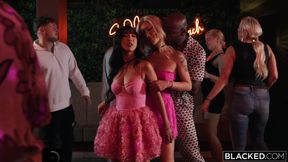 BLACKED Besties Emiri Momota And Dolly Orchid Take Turns Cumming On His BBC