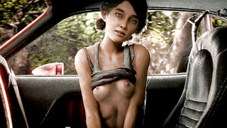 [3D] Small Boobs Skinny Girl Rougly Fucked in Car