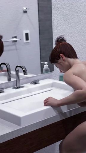 Lust Academy 72: Bathroom Fingering Ass Pussy Fuck Double Hole Creampie