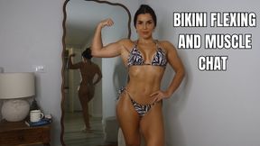 Bikini flexing and muscle chat - OnlyVanessa