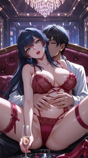 POV Luxury Strip Club Experience With Many Beautiful Strippers and 4 Girls in VIP Bedroom Hentai Anime
