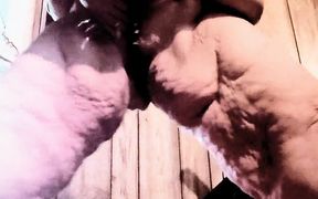 What's This Naked Whore Doing? Paddling Her Tits with a Wooden Spoon and Masterbated and Cums to the Fucking Moon