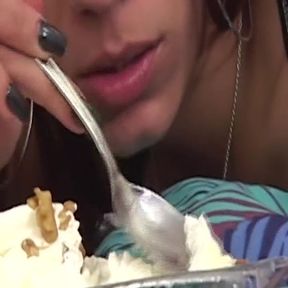 Lesbian Cum Plate Licking - Dripping Cleanup Feast
