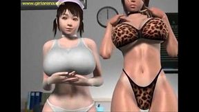 Hot 3D Hentai Nurse With Big Tits Fucks Hardcore In Anime Gangbang Scene