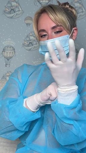 Perverted Surgeon Wrecks Asshole Fisting Gloves