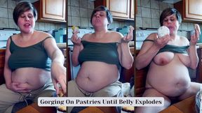 Stuffing Myself Full of Donuts Until I Explode | Clara Crisp Gorges Pastries Until She Pops | Eating to Burst