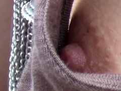Asian teen shows nipples