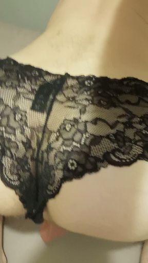 Showing off in my sexy panties