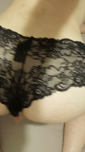 Showing off in my sexy panties