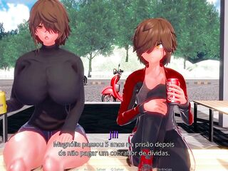 Twisted World #61: Screwing 3 hawt cuties in a public restroom