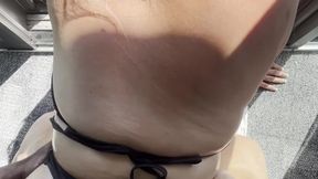 *VIEWS ON VIEWS ON VIEWS* pawg CHLOE BLACC taking huge BBC backshots on the balcony and loving it!