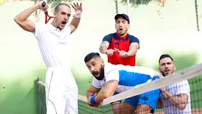 Paddy O'Brian and 2 more hotties get very competitive on the court