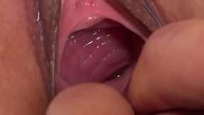 Shy Japanese chick Akubi Yumemi shows her yummy twat in closeup pussy video