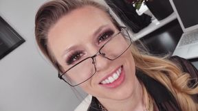 Horny Office Secretary Masturbating at Work