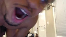 Ebony Devon Adam Jerks Off and Eats Cum