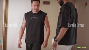 neighbor mistake! shy guy deepthroats huge cock & gets raw creampie
