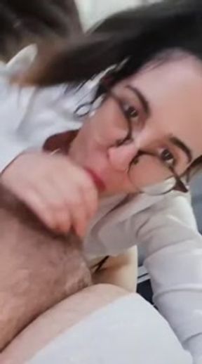 Sucking on the chubby