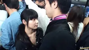 Sultry Teen Av Star Jerks Bf On Public Transport 'Til He Blows His Load