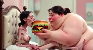 Extremely Skinny Vs Massive SSBBW Feeding Session