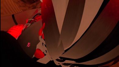 A puppy gets a futa's thick cock deep in her throat during VRChat ERP