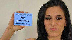 Jessica at her first porn casting