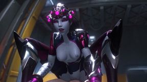 Overwatch Widowmaker Rides Huge Cock in Epic 3D Animation - Filling the Room with Sweet Moans