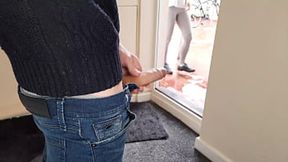 Neighborhood Watch: Cumming Surprise in Public - Helped Cumming Dude Orgasm&#x1F4A6;