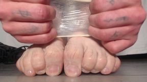 Alpha Sperm, Condom and Legs