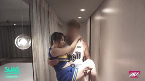 Creampie Cheerleader and Slut Colleague
