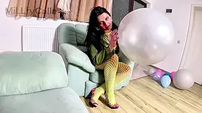 Dominant Leather Milf Giant Balloon Popping. Deepthroat, Riding, Doggy And Double Cum Preview