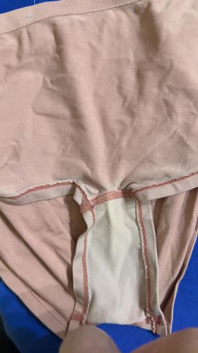 Cum on wife's panties 45
