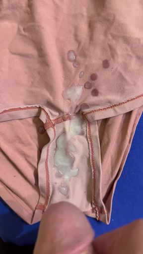Cum on wife's panties 45