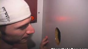 Hot Boy Baseball Cap Cock Sucker In Filthy Glory Hole Gayness