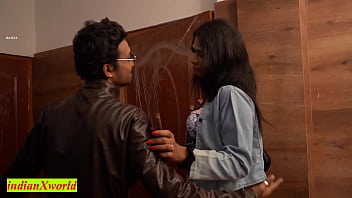 Beautiful girl having sex with boyfriend Boss! Gf Sharing sex