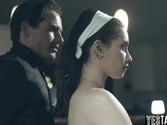 Petite virgin teen rewarded with big dick for being model citizen