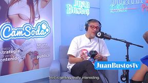 Amateur tattooed Latina MarieJane discovers squirt on her first time (Juan Bustos podcast)