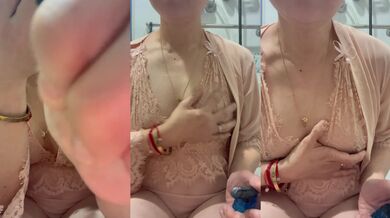 Hong Kong girl smokes then finger blasts her huge natural tits