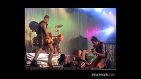 Michelle Wild and Sandra Iron Getting a DP during a Rock Star Orgy