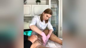 Depilation Of A Member With A Piercing!