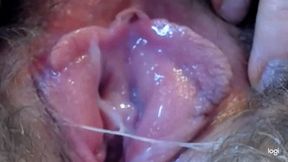 Hairy pussy in close up to cam mp4